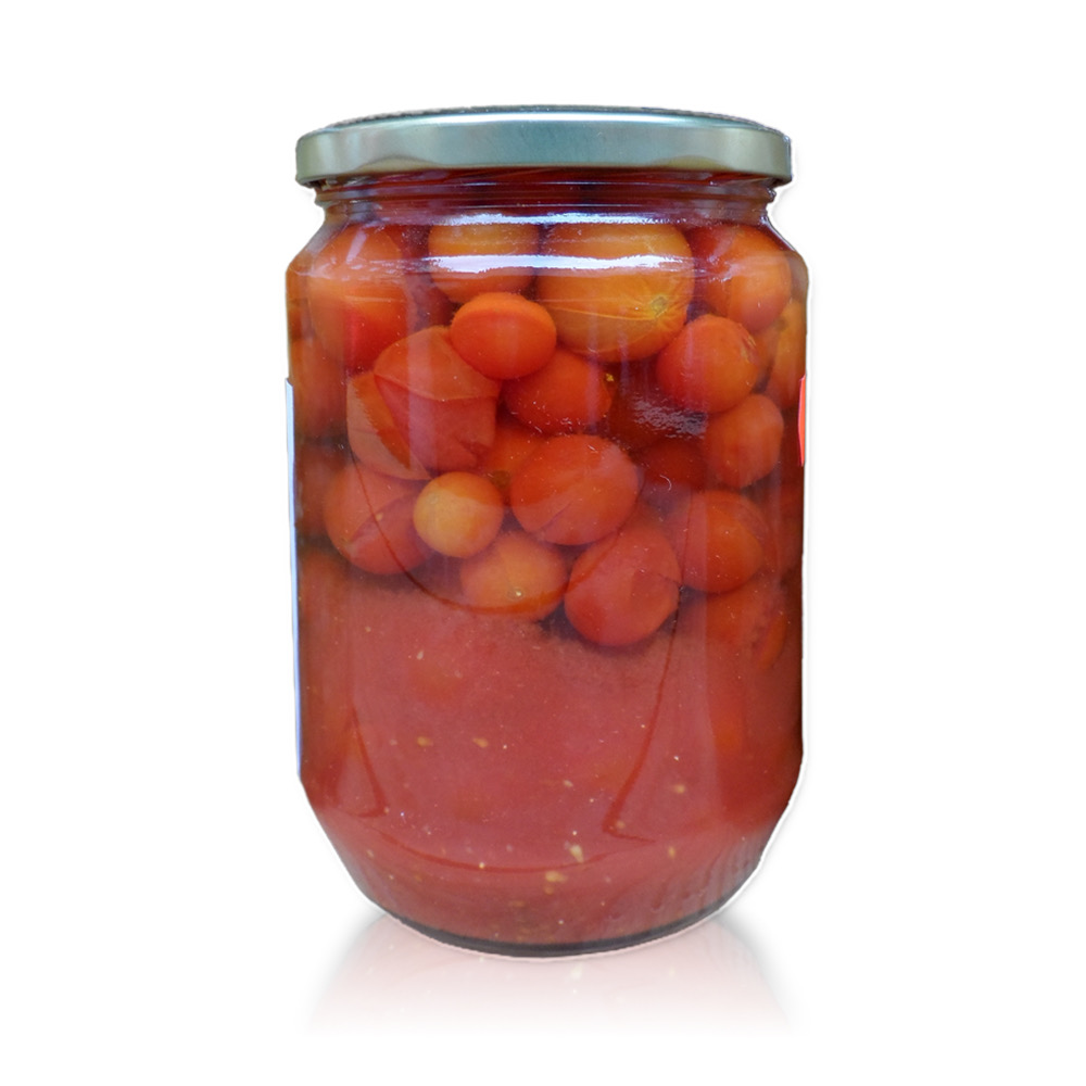 Pomidory czereśniowe w sosie własnym